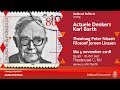 Actuele Denkers: Karl Barth | Lezing door Peter Nissen met Jeroen Linssen