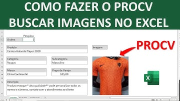 Como fazer a função PROCV buscar IMAGENS no Excel