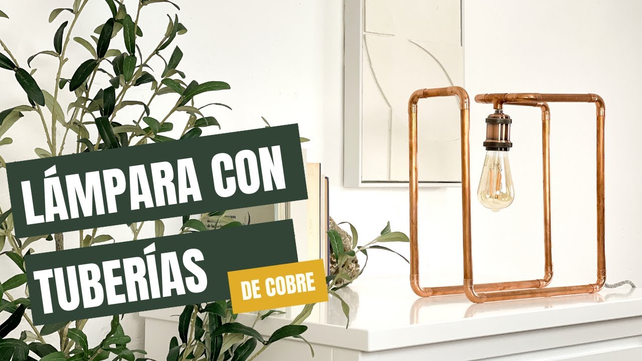 Lámpara con tuberías de cobre - YouTube