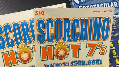 $10 Tickets! Scorching Hot 7’s & $1,000,000 Spectacular $50 Session! NJ Lottery