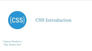 1 - CSS Introduction | CSS course | CSS  مقدمة
