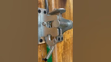 Simple idea with automatic gate latch lock # mechanism lock # DIY # Craft design # New style