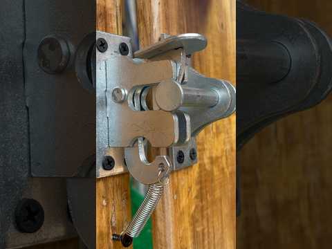Simple idea with automatic gate latch lock # mechanism lock # DIY # Craft design # New style