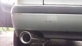 2000 SAAB 9-3 turbo Muffler delete then full straight pipe