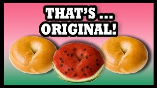 Watermelon Bagels from Bagel & Bagel Bagel Shop! - Food Feeder