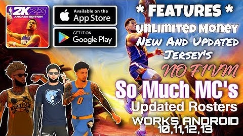 NBA 2K23 [ ANDROID MOD ] - NO PASSWORD | MO F1VM | WORKS A11,12,12 | WITH AB | NEW MC