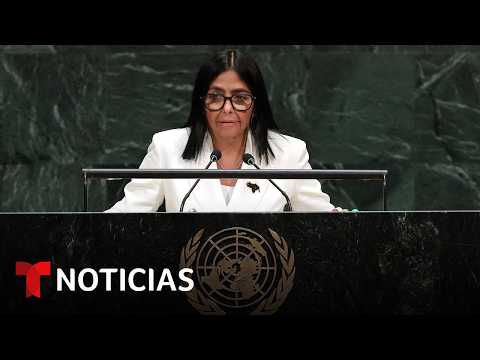Sin detalles, Delcy Rodríguez dice en la ONU que en Venezuela habrá elecciones | Noticias Telemundo