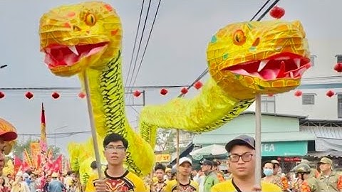 LỄ RƯỚC CỘ BÀ THIÊN HẬU THÁNH MẪU-2025 CHÙA BÀ THIÊN HẬU BƯNG CẦU  越南狮龙通道