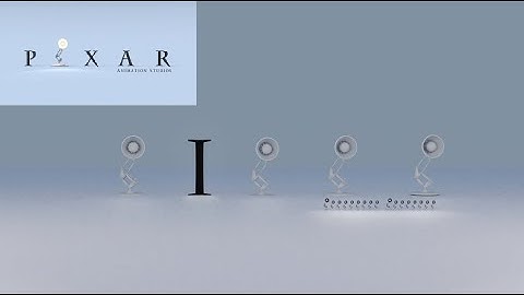 PIXAR intro but the letters are lamps and lamps are letters...