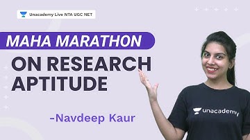 Maha Marathon on Research Aptitude | NTA UGC NET 2021 | Navdeep Kaur | Unacademy NTA UGC NET
