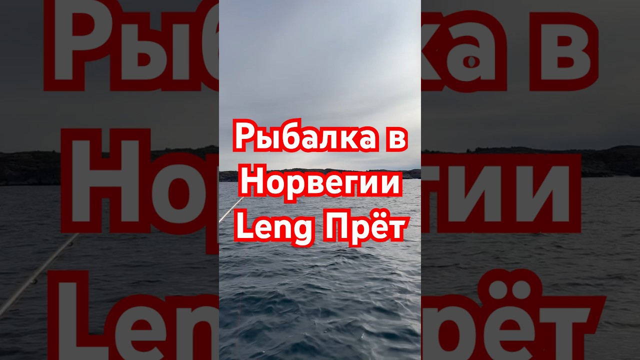 рыбалка в Норвегии на острове Лека.