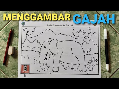  Belajar  menggambar  gajah  YouTube