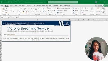 SAM Capstone Project 1a Excel Module 4-7 | Fareya Suzana