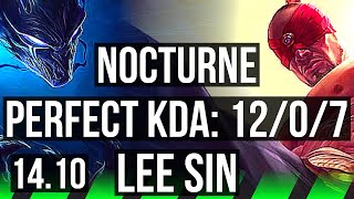 NOCTURNE vs LEE SIN (JGL) | 12/0/7, Legendary | BR Diamond | 14.10