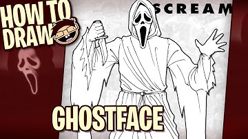 How to Draw GHOSTFACE (Scream) | Narrated Easy Step-by-Step Tutorial