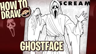 How to Draw GHOSTFACE (Scream) | Narrated Easy Step-by-Step Tutorial