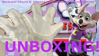 Unboxing Chuck E. Cheese Early Rockstar Era Walkaround Costume Gloves! 