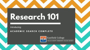 Academic Search Complete  - Introduction