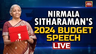 Budget Speech 2024 LIVE News: Nirmala Sitharaman Speech On 2024 Budget LIVE | India Today News LIVE