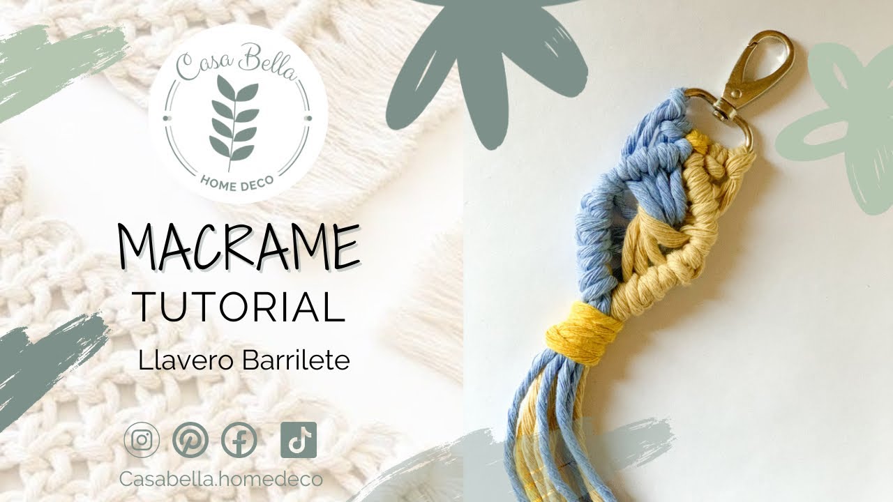 Llavero barrilete en macramé | Let’s do kite keychain - YouTube