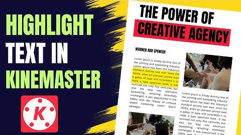 Kinemaster text highlight / Highlight text in kinemaster/text highlight effect