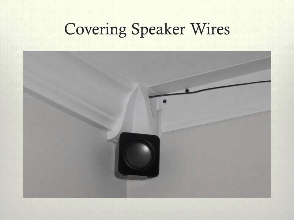 RowlCrown's crown molding was used to hide wires for his home  theater-rowlcrown.com 