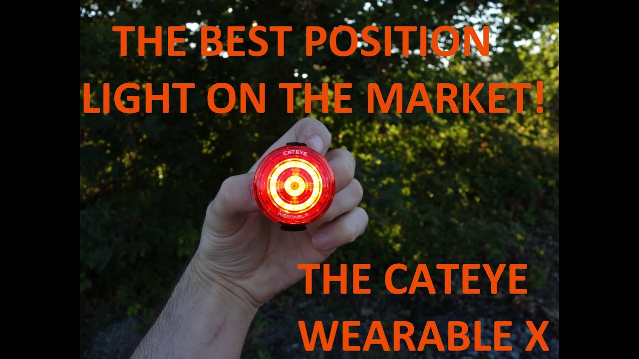 The best position light on the market! Cateye wearable X. Info below