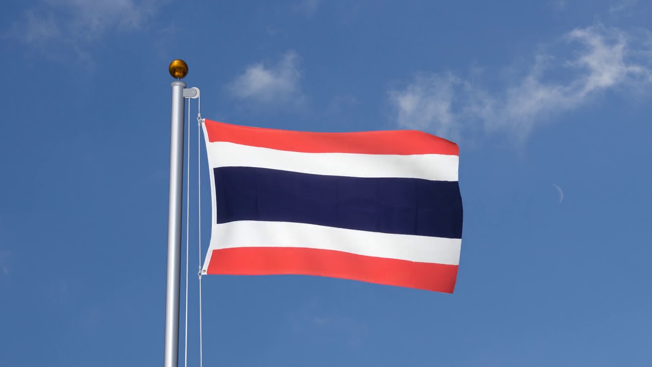 Drapeau Thaïlande 90x150 Cm - Polyester 90g, Double Couture, œillets, Couleur Vive - 8