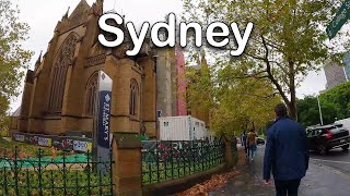 Sydney Cloudy Day walking tour, Australia May 2024
