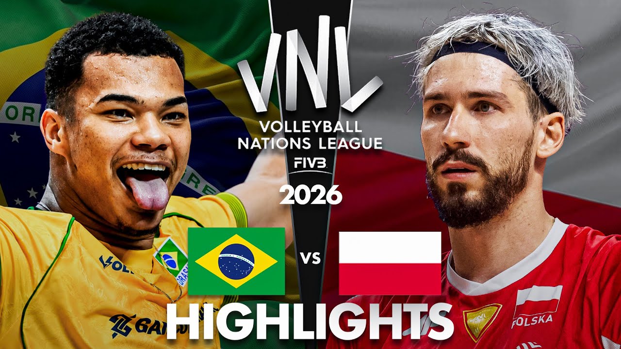 Brazil 🇧🇷 vs Poland 🇵🇱 | Highlights | Men's VNL 2026