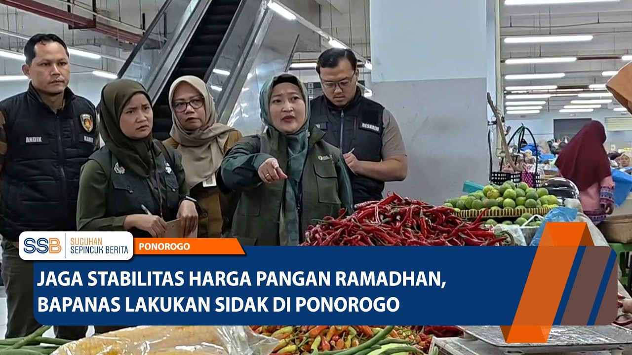 PONOROGO - Jaga Stabilitas Harga Pangan Ramadhan, Bapanas Lakukan Sidak di Ponorogo
