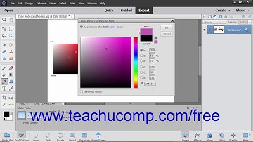 Photoshop Elements 2019 Tutorial Using the Color Picker Adobe Training