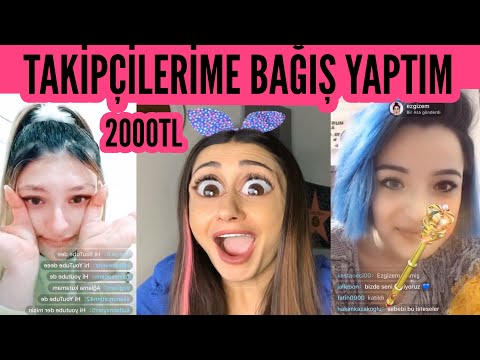 TİKTOK YAYINCILARINA 2300 TL BAĞIŞLADIM