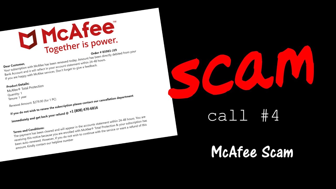 Scammer Mcafee Email Scam