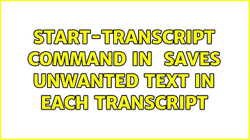 Start-Transcript command in $profile saves unwanted text in each transcript