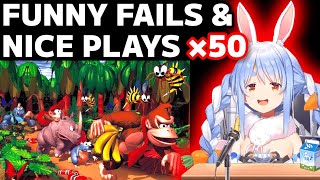 Pekora plays through Super Donkey Kong in 1 stream!!【Eng sub/Hololive】