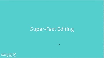 easyDITA Editor Webinar