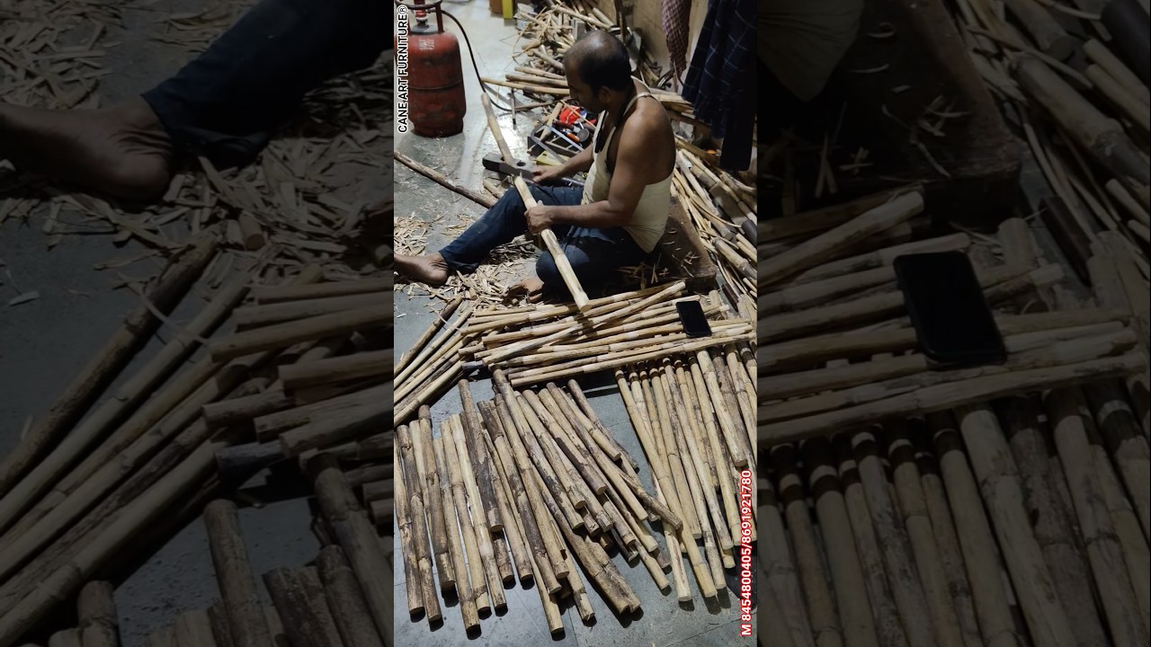 How Cane Furniture is Made  Handmade Rattan Work 