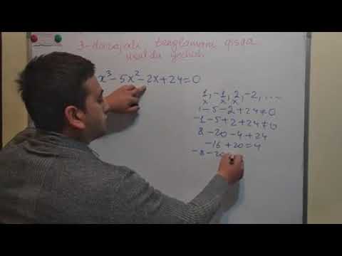 Video: Tenglamaning ildizlarini algebraik usulda qanday topish mumkin?