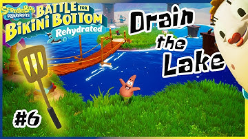 Jellyfish Fields - Drain the Lake | Spatula #6 | SpongeBob Battle for Bikini Bottom - Rehydrated