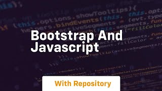 Bootstrap and javascript