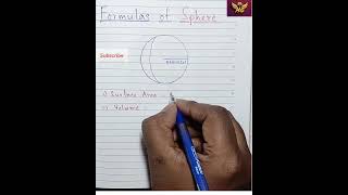 Formulas of Cone, Sphere and Hemisphere