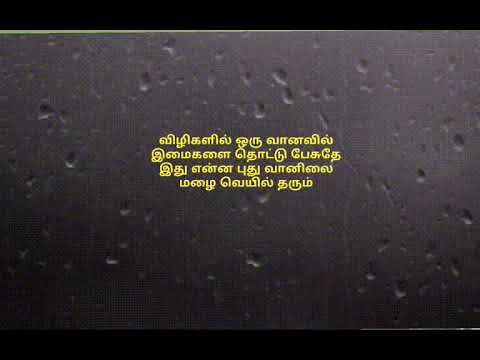 Vizhigalil oru Vanavil    HD  Tamil lyrics