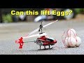 Can RC helicopter lift Eggs?? Check various experiments