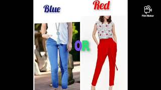 blue or red  / blue vs red 