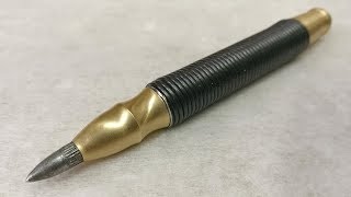 Spring center punch. Do it yourself without a lathe