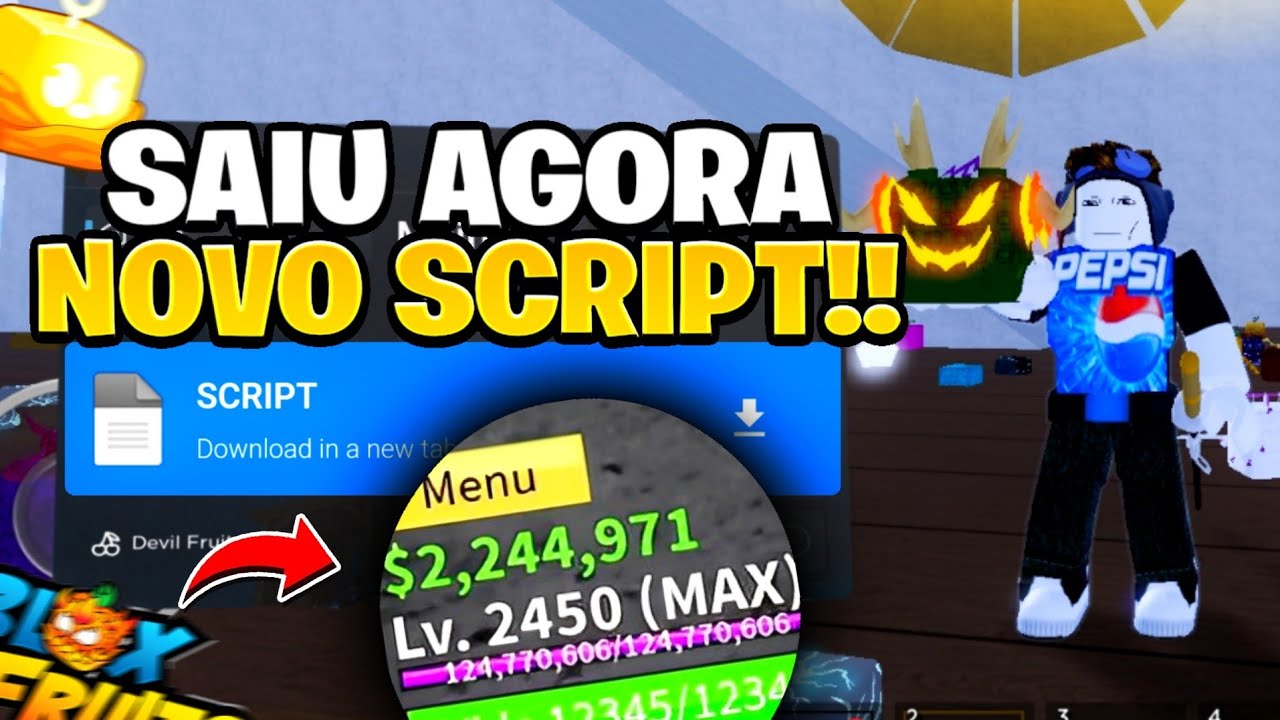 CORRE!! 🤯 EXECUTOR FLUXUS ATUALIZADO e SCRIPT BLOX FRUITS 🍎 PRA CELULAR E  PC!AUTO LEVIATHAN! 