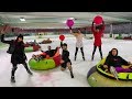 OVERNIGHT IN AN ICE RINK! WE GET CAUGHT! w/ Sam, Colby, Corey & Andrea Russett