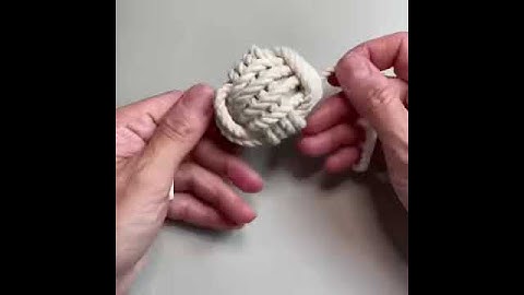 Macrame ball tutorial. Part two. Follow for more.😏#eousemacrame #macrametutorial #macramemaker