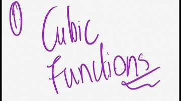 1. Grade 12 Cubic functions